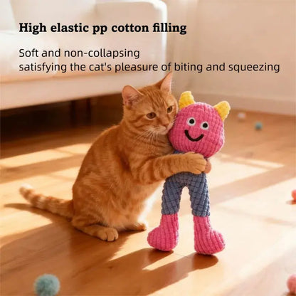 Interactive Catnip-Infused Plush Toys with Crinkly Sound - Set of 2, Soft and Durable for Indoor Kittens and Cats