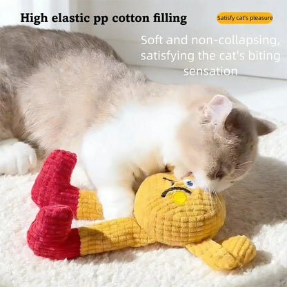 Interactive Catnip-Infused Plush Toys with Crinkly Sound - Set of 2, Soft and Durable for Indoor Kittens and Cats