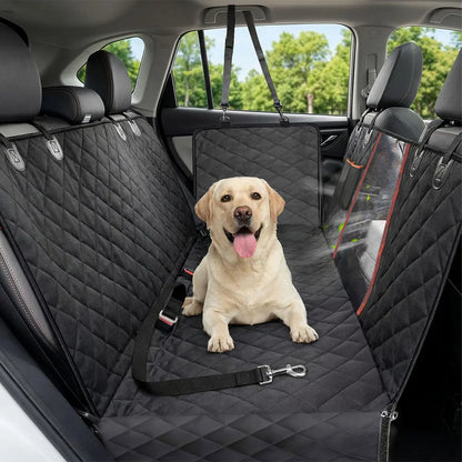 Heavy-Duty Waterproof Dog Car Seat Cover with Nonslip Hammock Design - Scratch-Proof Soft Back Seat Protector for Cars, Trucks, and SUVs