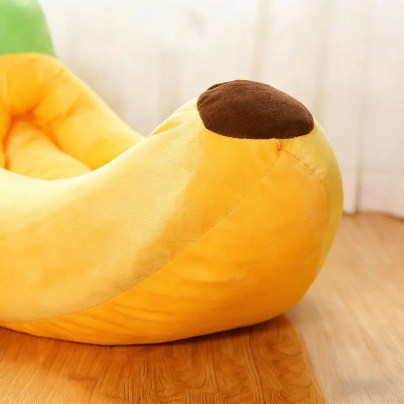 Banana Boat Pet Bed, Shaped Beds, Detachable and Washable, Suitable for Small/Medium Cats/Dogs, Universal Design, Comfortable and Soft, Secure Pet Bed