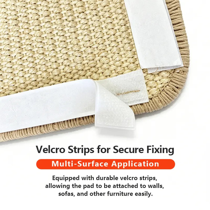 Durable Cat Scratch Pads Wall Sofa Claw Grinding Board Stickers Pet Accessories Natural Sisal Scratcher Easy to Use Versatile for Various Cat Breeds