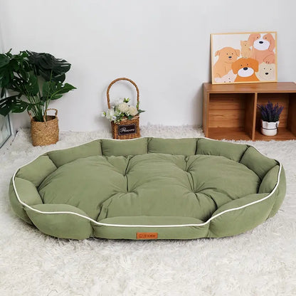 All-Season Anti-Slip Plush Dog Bed with Washable Cushion and Durable Base for Ultimate Comfort