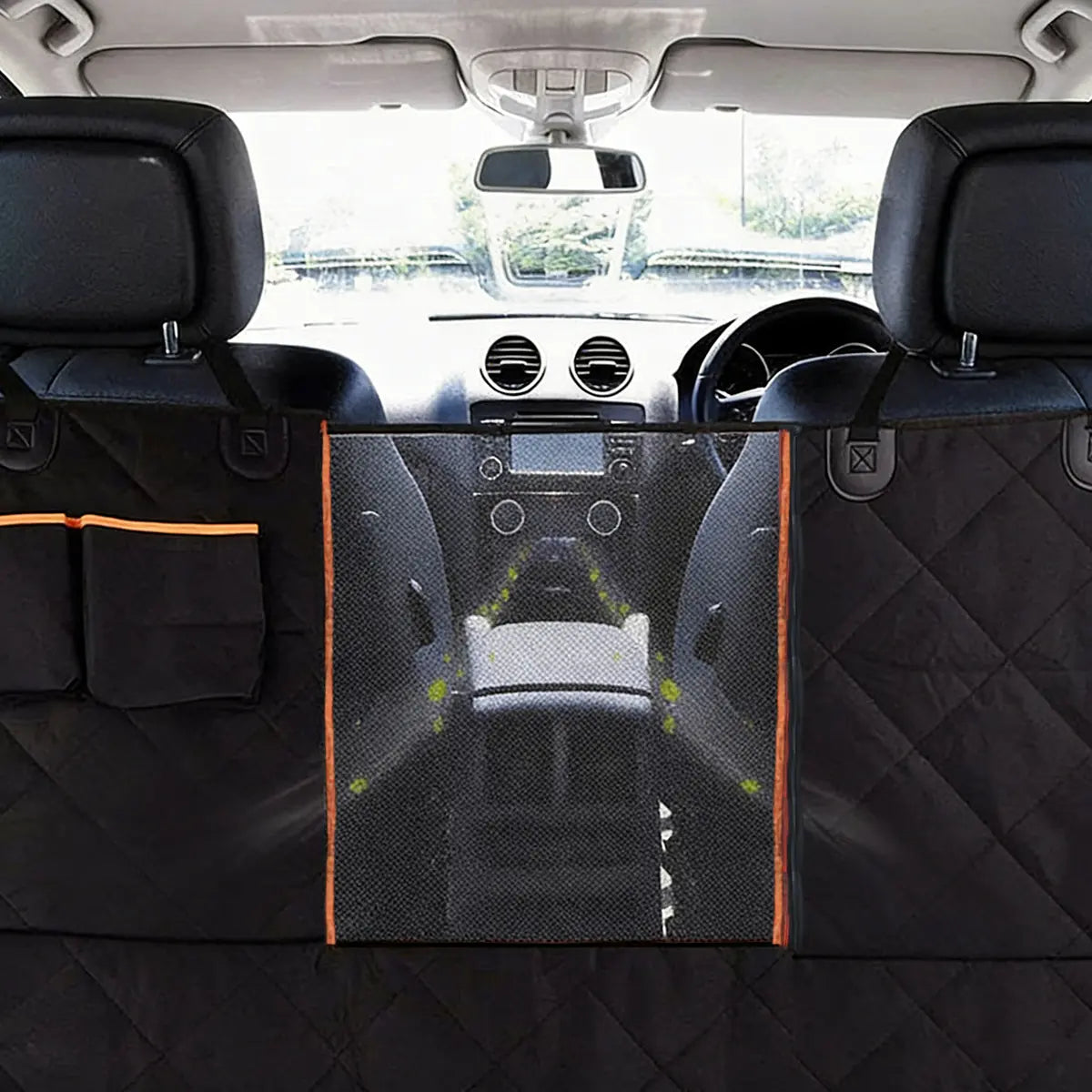 Heavy-Duty Waterproof Dog Car Seat Cover with Nonslip Hammock Design - Scratch-Proof Soft Back Seat Protector for Cars, Trucks, and SUVs
