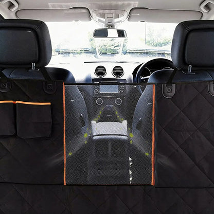 Heavy-Duty Waterproof Dog Car Seat Cover with Nonslip Hammock Design - Scratch-Proof Soft Back Seat Protector for Cars, Trucks, and SUVs