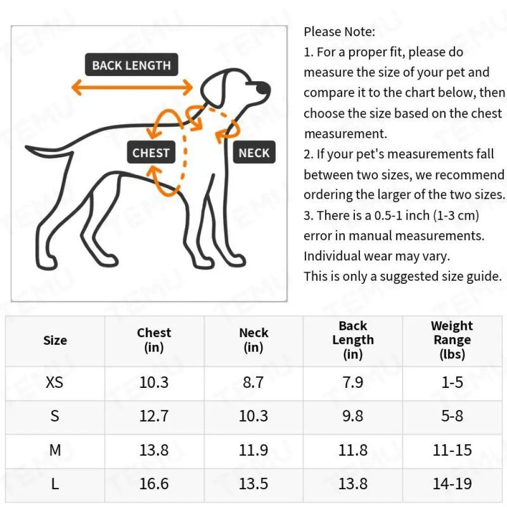 Small Dog Thickened Winter Clothes Warm Windproof Four-Leg Apparel for Schnauzer Bichon & Cats